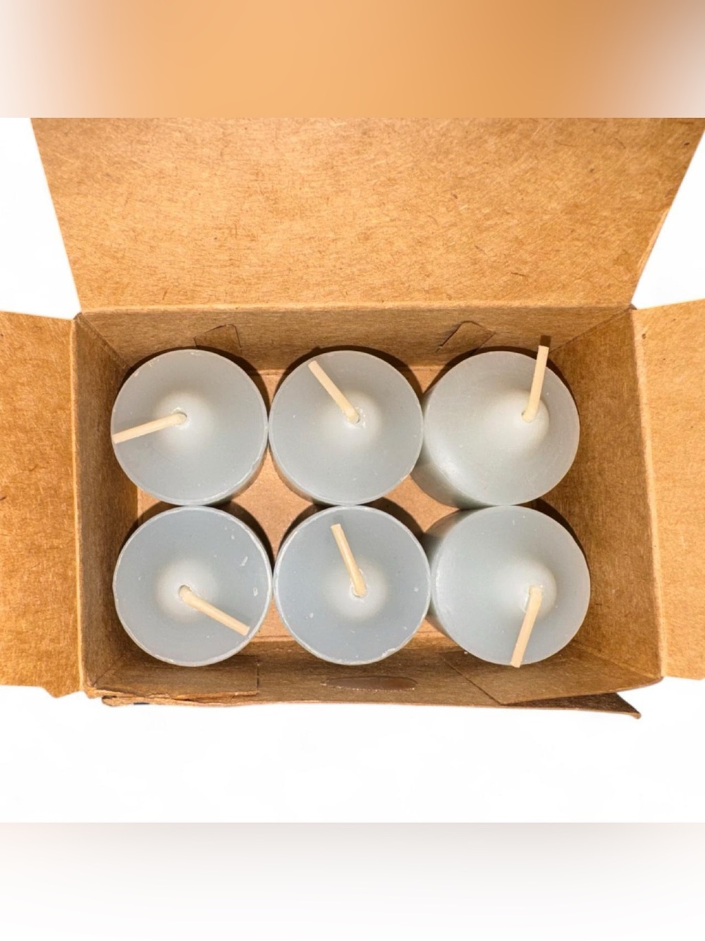 PartyLite Blue Agave (discontinued scent) Votive Candles 6 pack